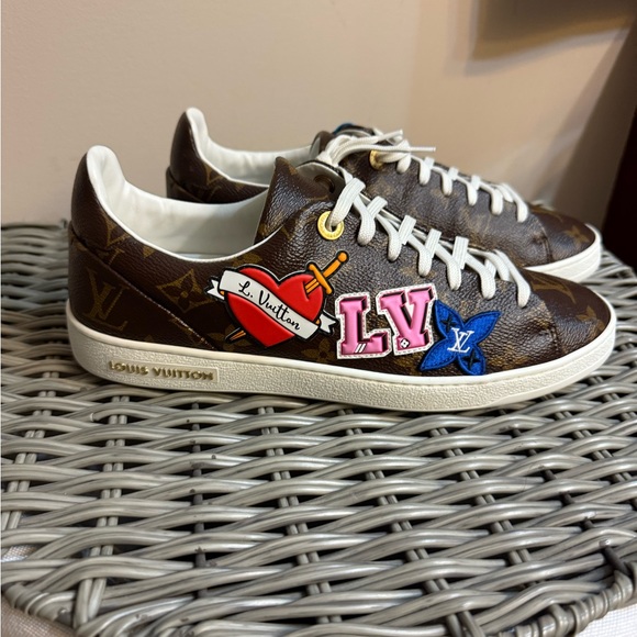Louis Vuitton Brown and White Athletic Shoes - Picture 1 of 8